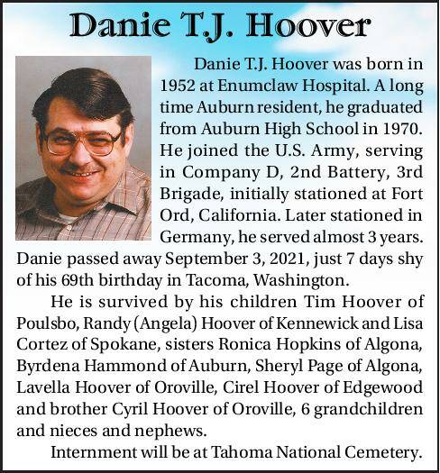 Danie T.J. Hoover | Obituary
