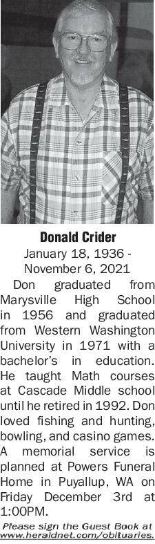 Donald Crider | Obituary