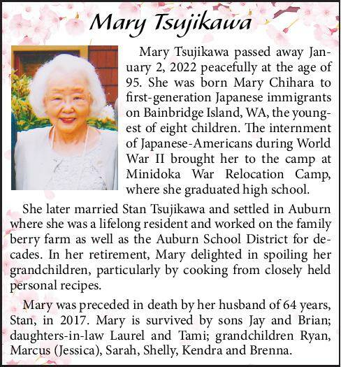 Mary Tsujikawa | Obituary