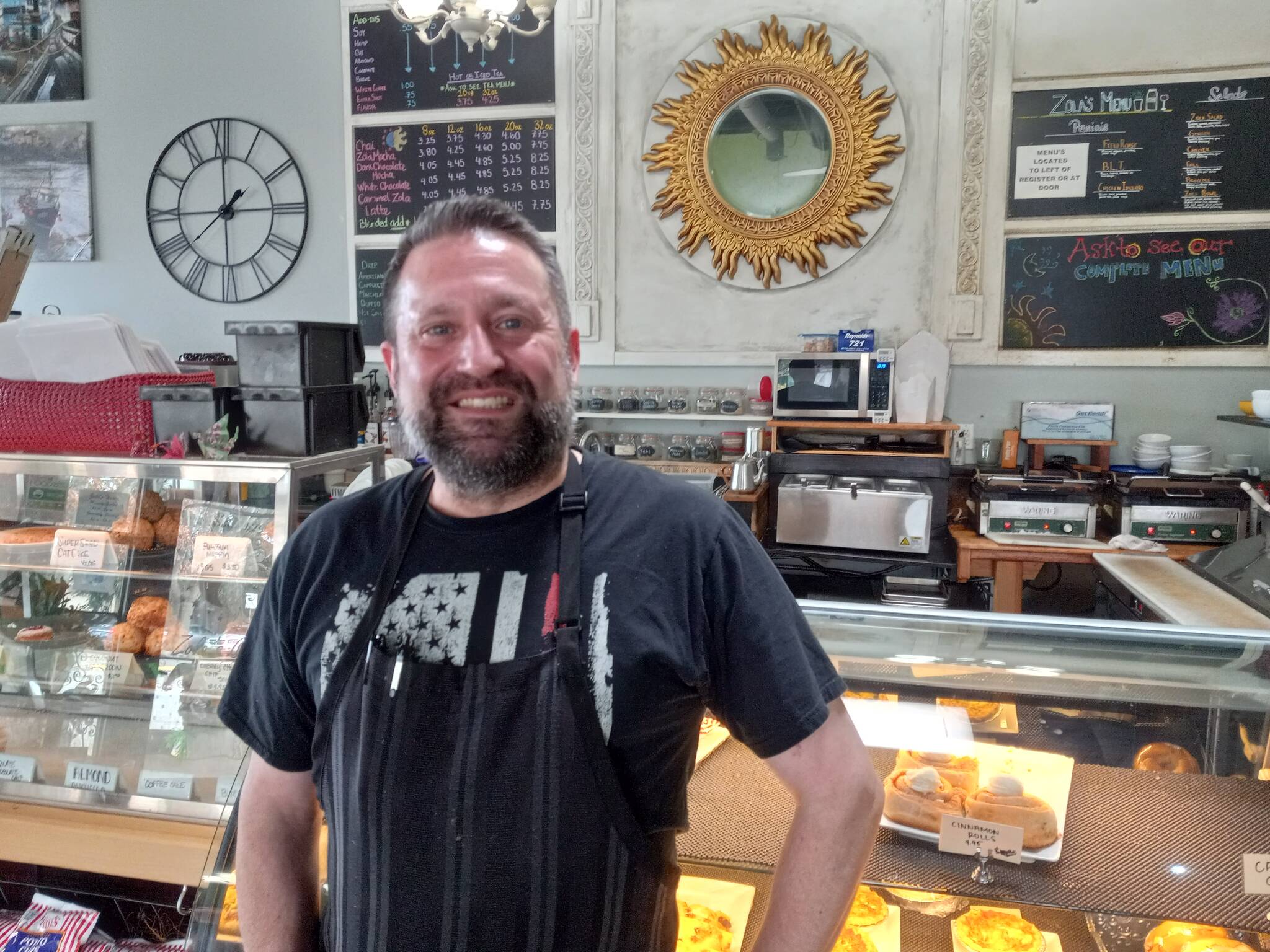 Photo by Robert Whale/Auburn Reporter
Zola’s Café owner Matt Noesen is ready for normal times and business to resume at his downtown Auburn eatery.