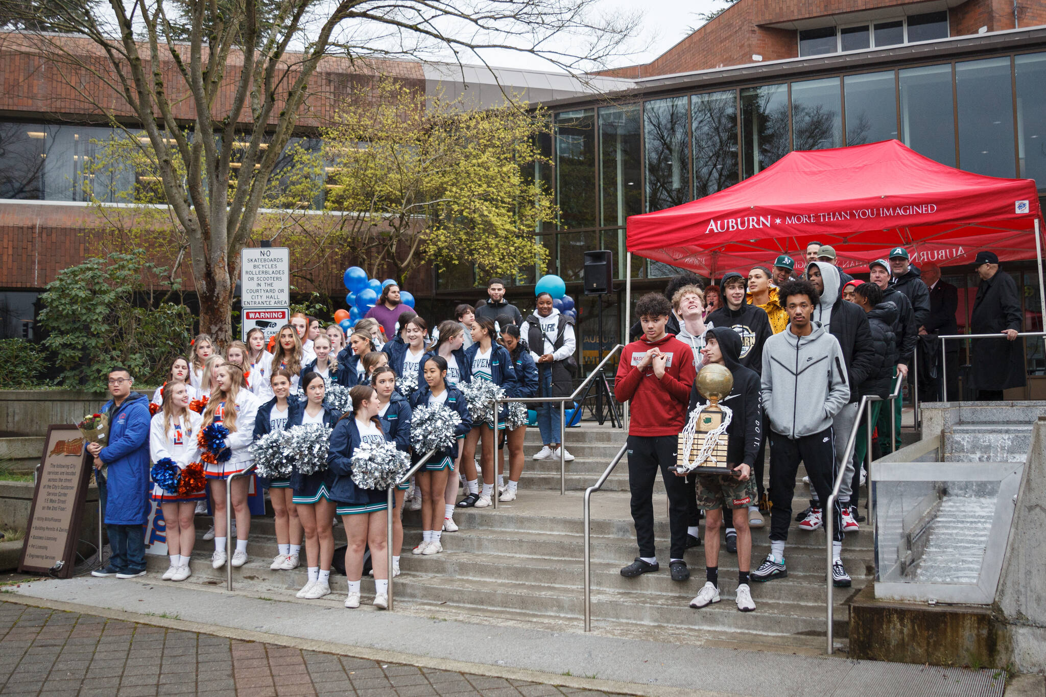 Athletes from Auburn’s three high schools were celebrated for winning state championship tournaments in a variety of sports. Photo by Henry Stewart-Wood/Auburn Reporter.