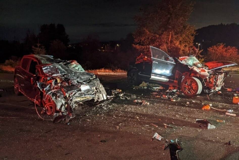 Photo courtesy of Auburn Police Department
Photo of a September 2021 car crash that killed two people on 15th Street Northwest in Auburn.