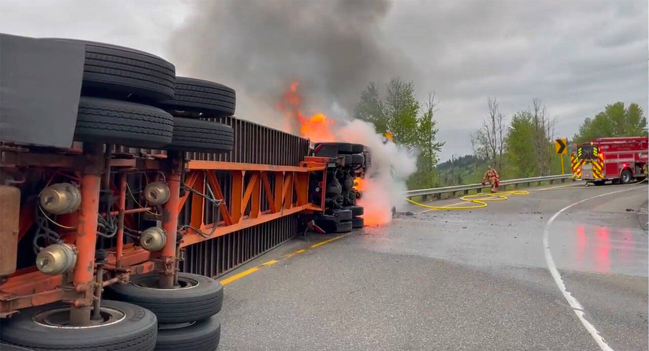 Screenshot of scene video from South King Fire and Rescue