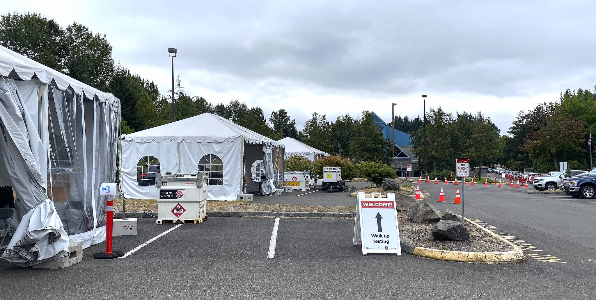 The Federal Way COVID-19 testing site. Olivia Sullivan/Sound Publishing