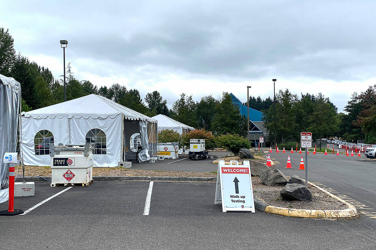 The Federal Way COVID-19 testing site. Olivia Sullivan/Sound Publishing