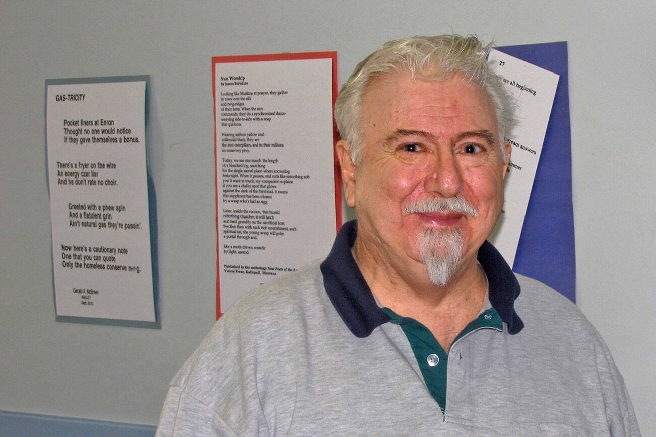 File photo: On May 18, the city of Pacific lost Gerald McBreen, a retired postman who became the city’s first poet laureate.