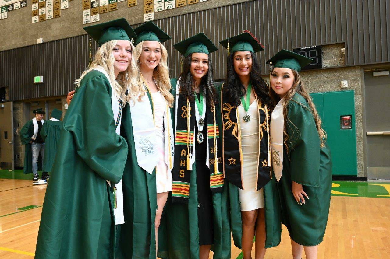 Auburn High School graduates proudly don the Trojan colors. Photo courtesy of Auburn School District