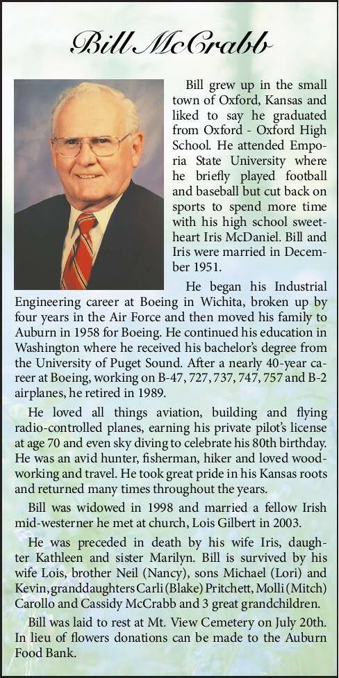 Bill McCrabb | Obituary