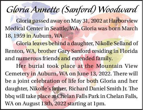 Gloria Annette (Sanford) Woodward | Obituary