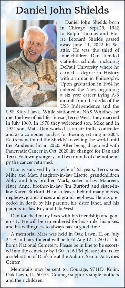 Daniel John Shields | Obituary