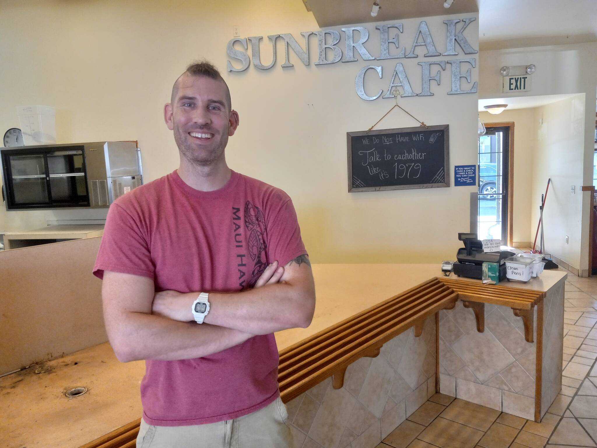 Photo by Robert Whale/Auburn Reporter
Thomas Hollern, owner of the Sun Break Cafe, which closed July 21 in Auburn.