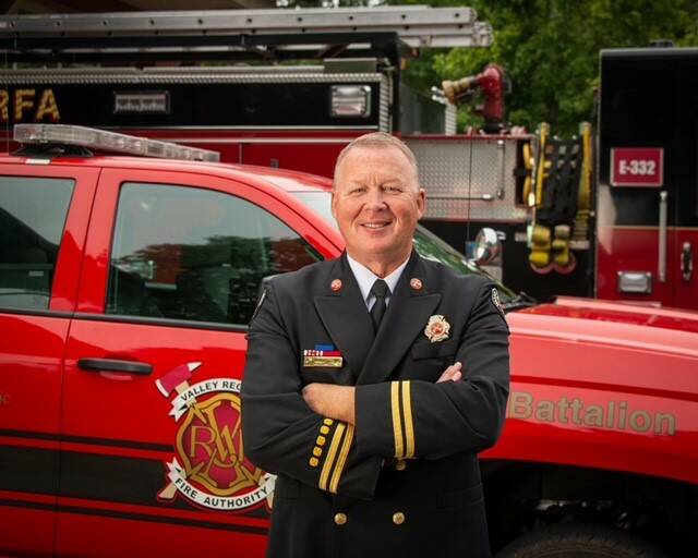VRFA Battalion Chief Pete Connell retired on July 20, closing out 29 years of fire service to the community. Courtesy photo, VRFA.