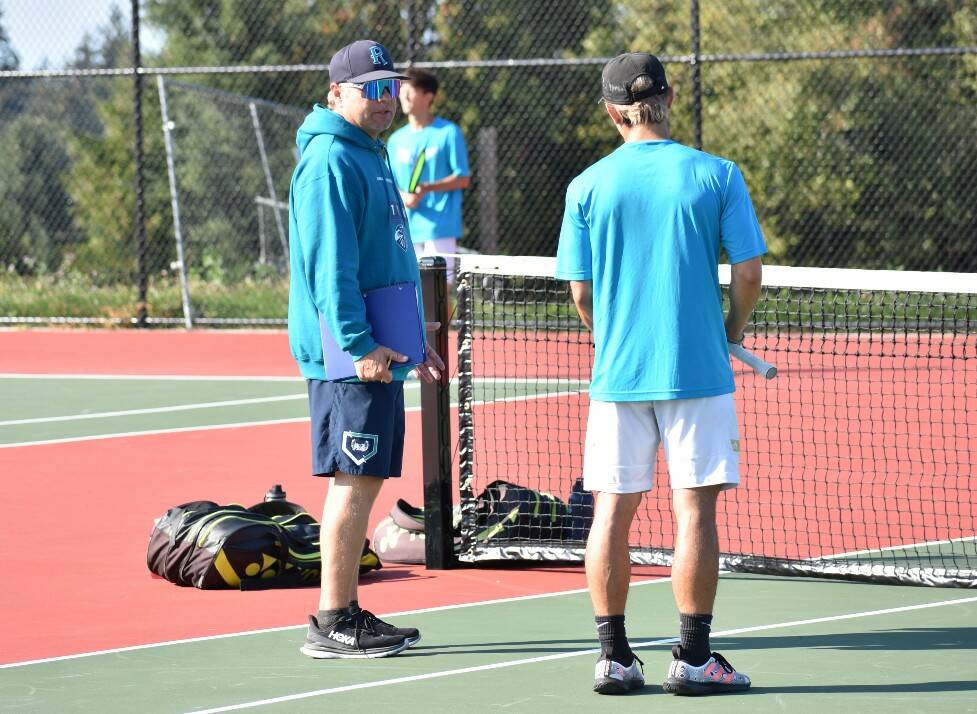 Tim Kuykendall, head coach of the Auburn Riverside Ravens, as seen Sept. 30 at Thomas Jefferson High School’s new tennis courts.