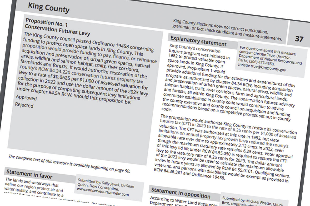 One measure up for a vote is a land conservation levy. Screenshot