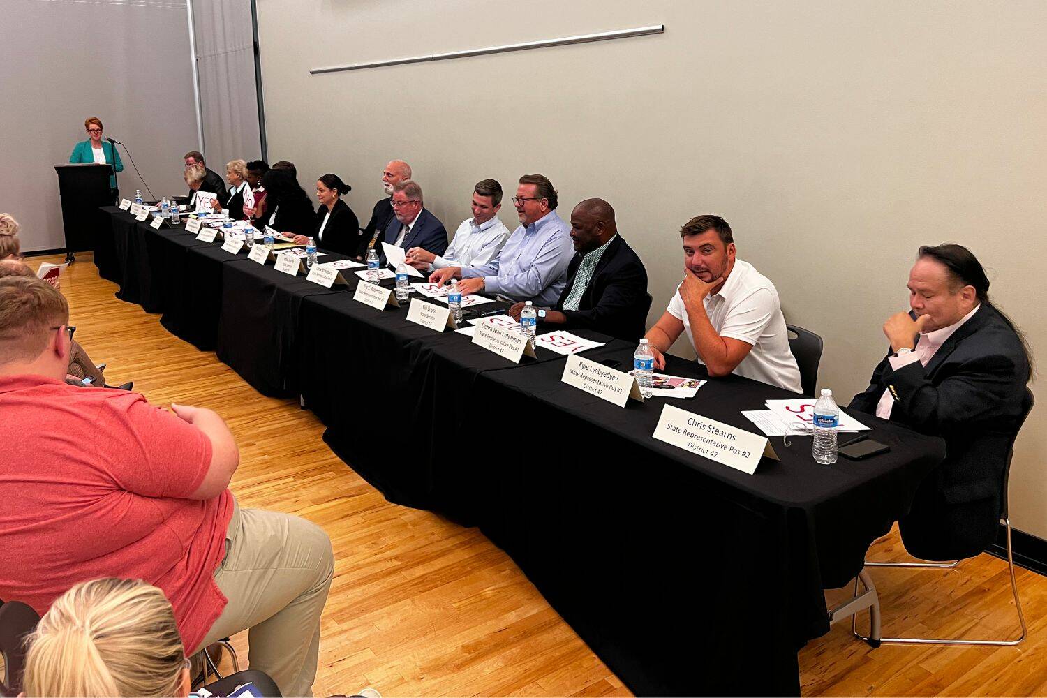 Candidates at the Oct. 11 forum (Cameron Sheppard/Sound Publishing)