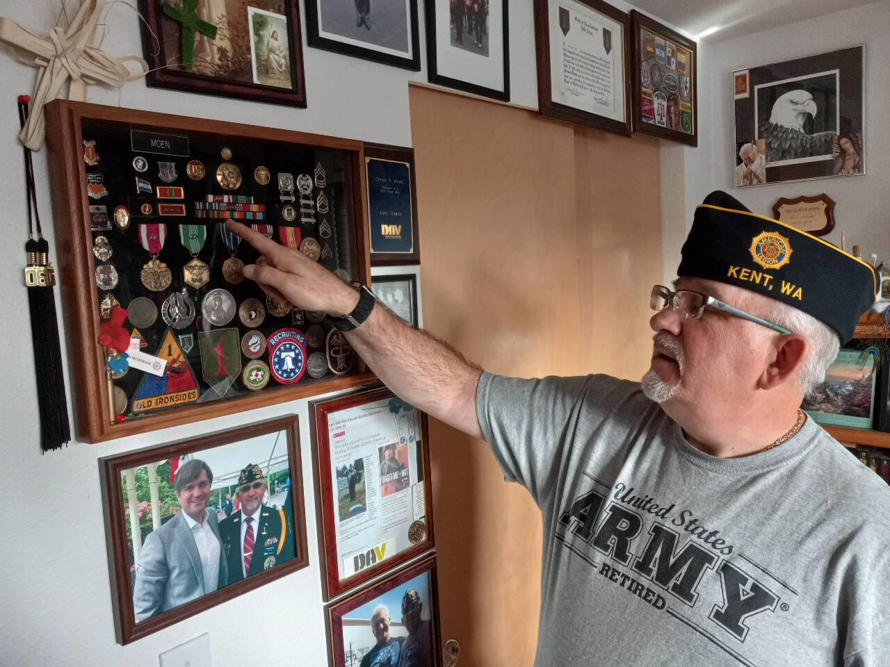 Chriss Moen will march in Auburn’s 57th annual Veterans Parade and Observance on Saturday, Nov. 5. Photo by Robert Whale/Auburn Reporter