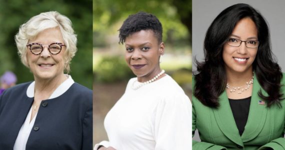 From left, Sen. Claire Wilson, State Rep. Jamila Taylor and Kristine Reeves. Courtesy photos