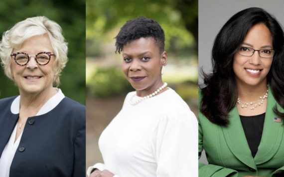 From left, Sen. Claire Wilson, State Rep. Jamila Taylor and Kristine Reeves. Courtesy photos