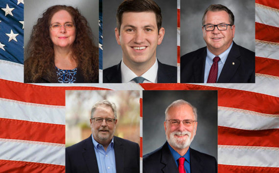 Challenger Holly Stanton and her opponent Rep. Drew Stokesbary, R-31, Rep. Eric Robertson, R-31, and challenger Chris Vance and his opponent, Sen. Phil Fortunato.