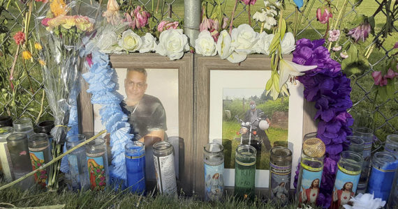 Robert Whale/Auburn Reporter
Memorial for homicide victim Hiram Figueroa at Brannan Park, 1019 28th St. NE, Auburn, as seen in this June 2020 file photo.