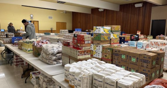 Work on the new Auburn Food Bank began in mid-December. The present one, shown here, is maxed out for space and has no more room to grow to meet the needs of a growing community. Photo by Carol Greiling/Auburn Reporter