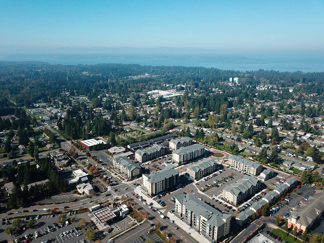 Photo courtesy of Bruce Honda
Bird’s eye view of apartments and single-family homes in downtown Federal Way.