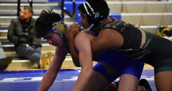Trojan 170 pounder Jaylord Bielza during his win over Yahir Garcia. Ben Ray/Sound Publishing