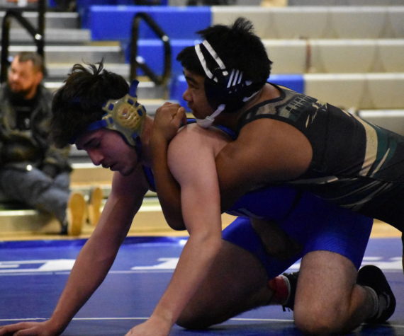 Trojan 170 pounder Jaylord Bielza during his win over Yahir Garcia. Ben Ray/Sound Publishing