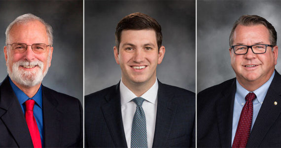Sen. Phil Fortunato, R-31, Rep. Drew Stokesbary, R-31, and Rep. Eric Robertson, R-31.