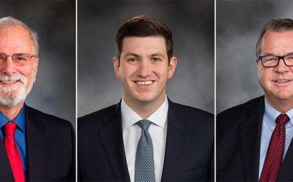 Sen. Phil Fortunato, R-31, Rep. Drew Stokesbary, R-31, and Rep. Eric Robertson, R-31.