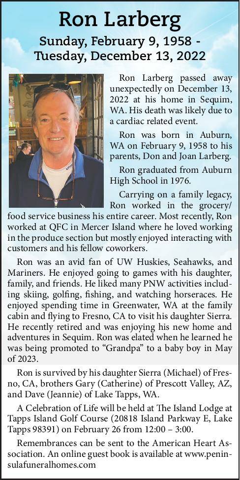 Ron Larberg | Obituary