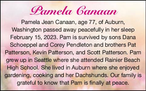Pamela Canaan | Obituary