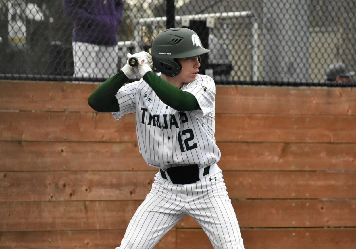 Auburn leadoff hitter ready to go during their jamboree. Ben Ray / The Reporter