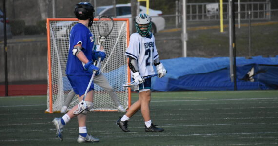 Riverside defender Alex Park eyes down the Stadium offensive player. Ben Ray / The Reporter