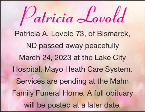 Patricia Lovold | Obituary