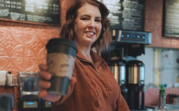 Amy Skogen, owner of Amy’s Cookies, is the new owner of PNW Coffee on the northeast corner of the Sound Transit parking garage. Photo courtesy of Rachelle Lynn