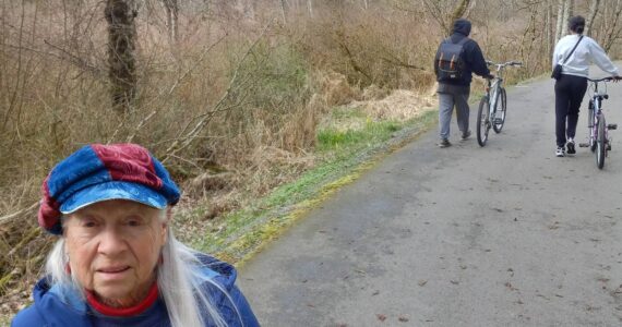 Photo by ROBERT WHALE, Auburn Reporter
Sarah Blum on a recent day on the Soos Creek Trail in Kent.