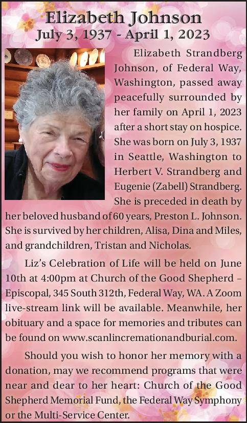 Elizabeth Johnson | Obituary