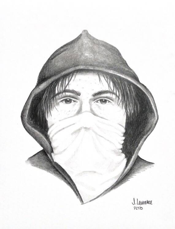 A facial composite sketch of the rape suspect. (Courtesy of the Auburn Police Department)