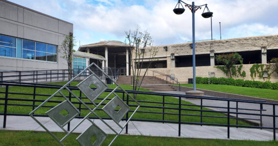 The King County jail is to the right in this photo while courtrooms are to the left at the Maleng Regional Justice Center in Kent, at Fourth Avenue North and West James Street, across from the ShoWare Center. COURTESY PHOTO, King County