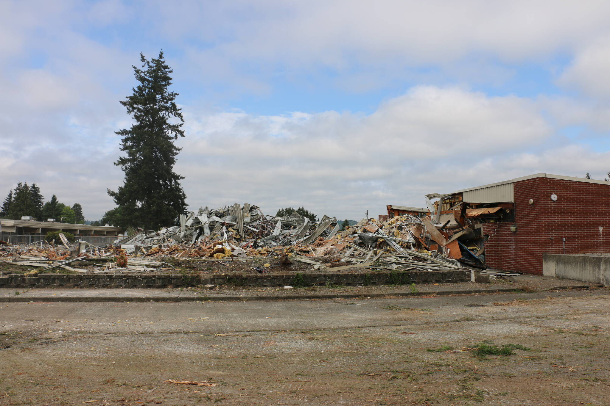 Final demolition began this month at the Olympic Middle School site, 839 21st St. SE, Auburn.