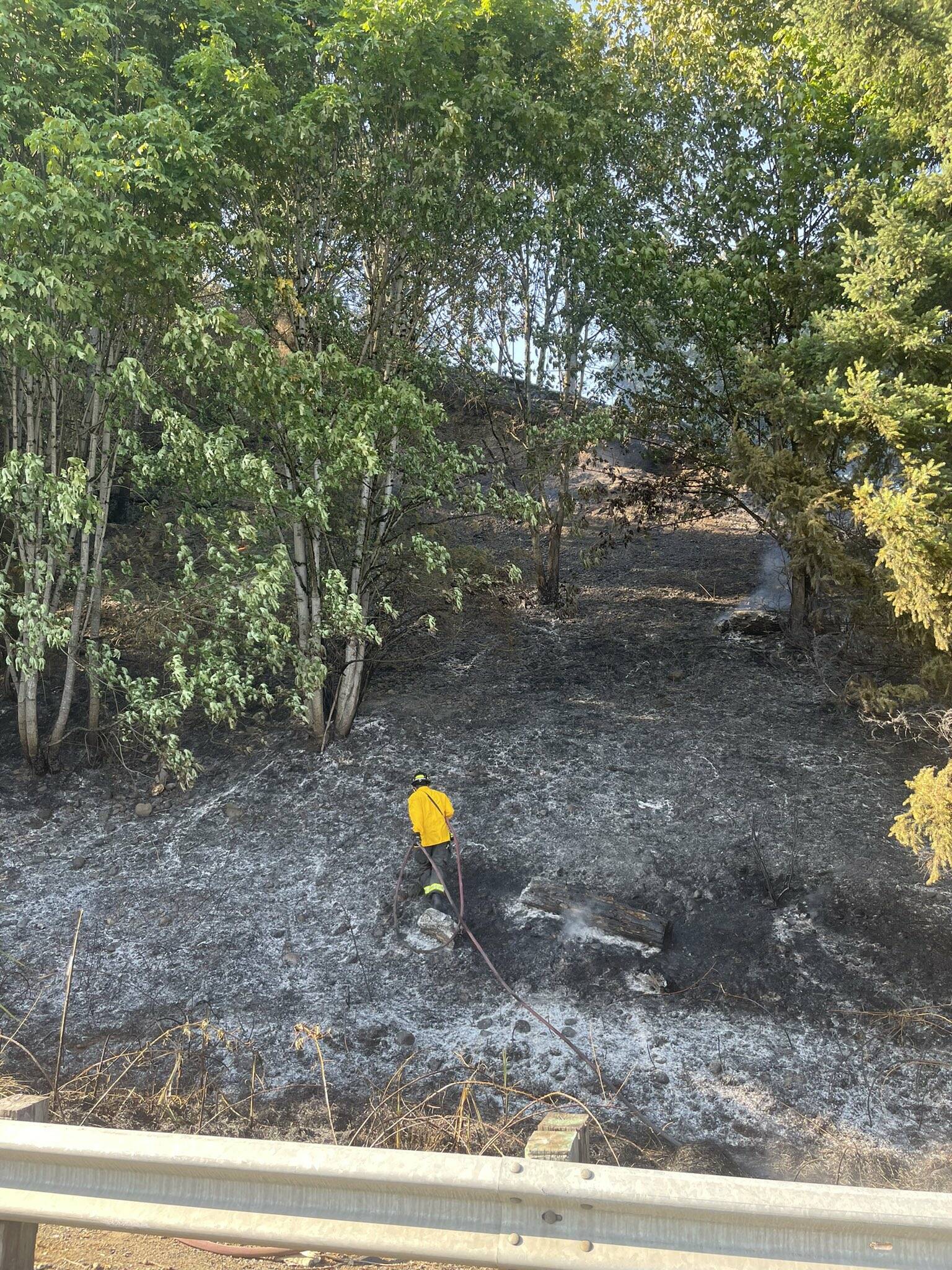 Crews stayed on site for several hours to find and extinguish hot spots and prevent flare ups. (Courtesy of the Renton Regional Fire Authority.)