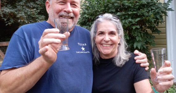 Auburn residents Lenny and Kathi Wiuff were among those who attended last year's Hops and Crops Festival. Photo by Robert Whale/Auburn Reporter