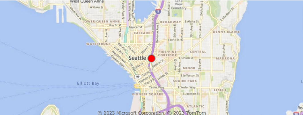 Location of the crash. (Courtesy of the Washington State Patrol.)