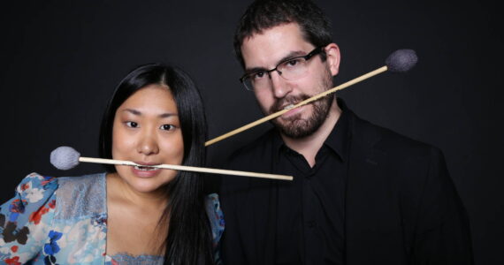 Photo courtesy of arx duo
Auburn Symphony’s second annual Harvest Happy Hour will include music by arx duo, which consists of percussionists Garrett Arney and Mari Yoshinaga.