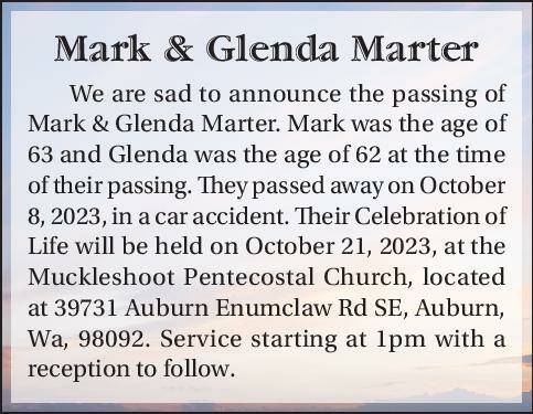 Mark and Glenda Marter | Obituary