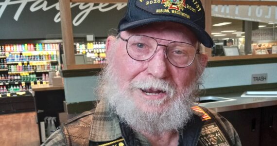 The Auburn community will honor veterans of all military services at Saturday’s Veterans Day Parade, among them former U.S. Marine John Boterf, pictured here. (Photo by Robert Whale, Auburn Reporter)