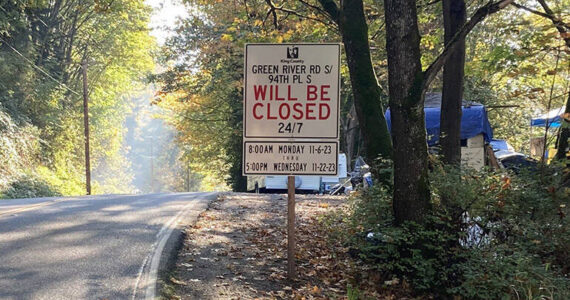 King County will clear homeless camps and vehicles along a portion of the Green River Road between Kent and Auburn. COURTESY PHOTO, King County