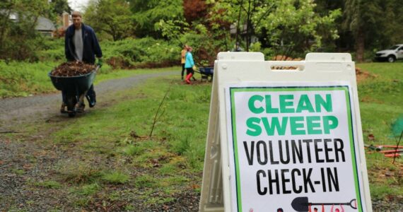 Volunteers spruce up Auburn during the annual Clean Sweep event. File photo