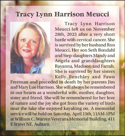 Tracy Lynn Harrison Meucci | Obituary